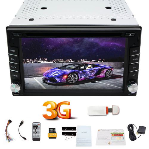 6.2&#034; in-dash stereo car gps navi double din dvd player tft touchscreen+3g dongle