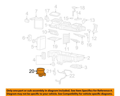 Gm oem-blower motor 89019178