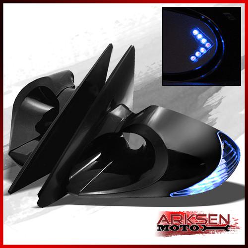 94-01 dodge ram 1500 2500 3500 blue led arrow side turn signal m3 power mirrors