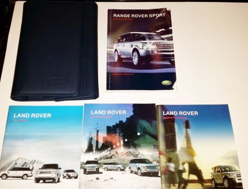 2009 land rover range sport factory owners manual set navgation case