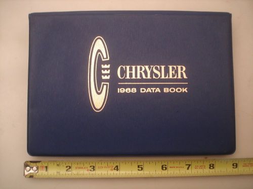 1968 chrysler data book dealer album 300 new yorker newport options accessories