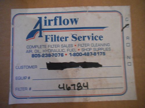 Wix 46784 air filter used but professional cleaned by airflow