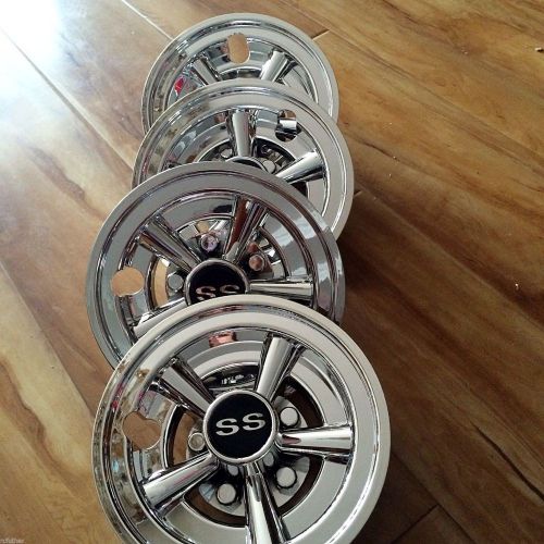 Universal 8&#034; ss hub caps for ezgo, club car, yamaha, star