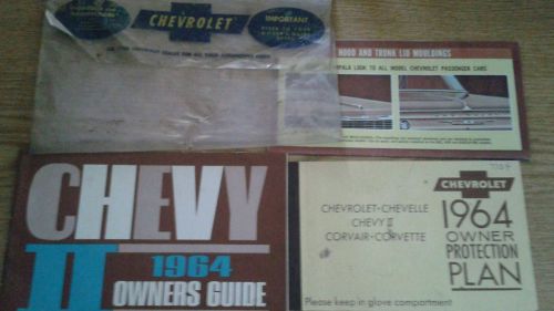 Orignal 1964 chevrolet owner protection plan owners guide custom feature accesso