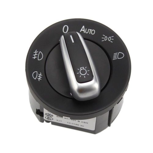 Auto oem chrome headlights fog lamp switch control for golf jetta vw passat cc