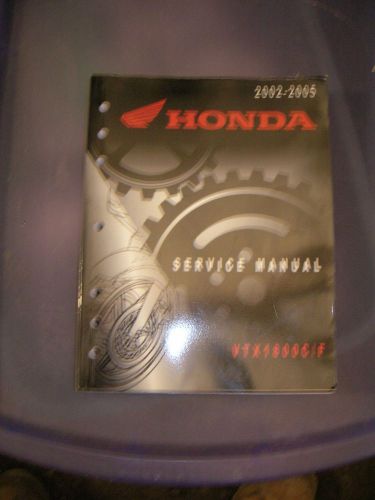 Honda service manual 2002-2005 vtx1800 c/f vtx 1800c/f part # 61mch03