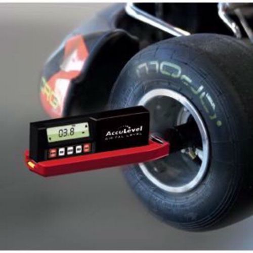 New longacre karting billet digital caster / camber gauge with acculevel,go-kart