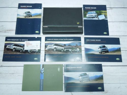 2004 land rover range rover owners manual set w/ audio &amp; navigation booklet