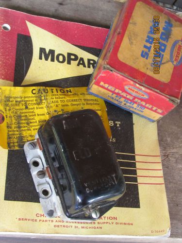 Nos mopar  1955 6v positive ground voltage regulator vbe / 6201 a 1641510