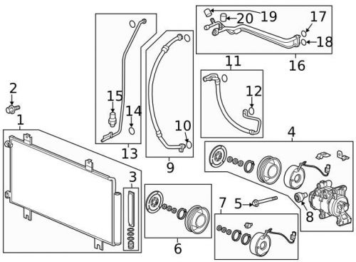 Genuine 2016-2016 honda fit condenser 80100-t5r-a01