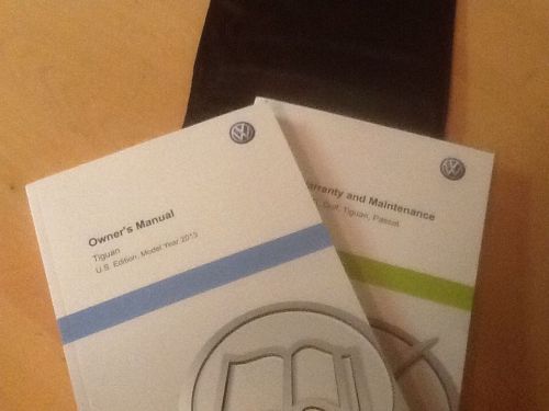 2013 vw  tiguan owners manuals and cover .