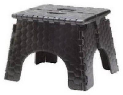 B &amp; r plastics 101-6bk black ez fold step stool