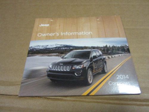 2014 jeep compass owners manual dvd (oem)  - j2702