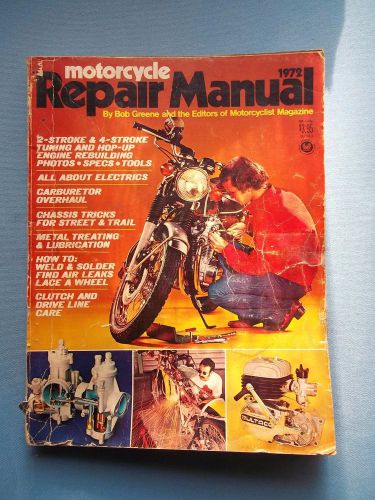 Motorcycle repair manual 1972