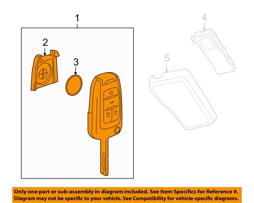 Gmc gm oem 10-15 terrain keyless entry-transmitter 13504259