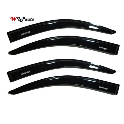 4 door black visor rain weather guard mitsubishi l200 animal triton 06-13 pickup