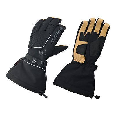 Polaris mens snowmobile insulated advocate black gloves- medium or 3xl - new-oem