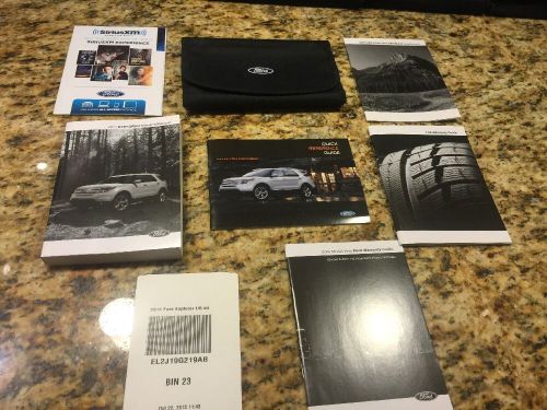 Ford explorer  2014 owners manuals  with case