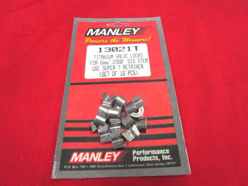 New  set of manley 13021t titanium valve locks for 6mm valves