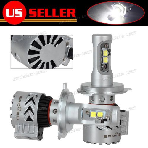 Pack2 12000lumen h4 9003 hb2 led headlights cree headlamp dual beam broview v8