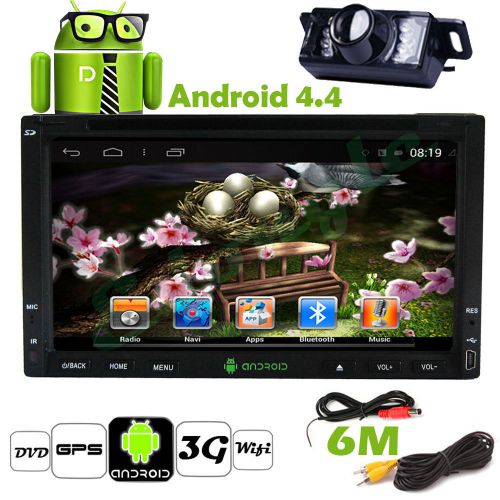 Android 4.4 os double 2 din car dvd stereo gps navi wifi multimedia radio+camera