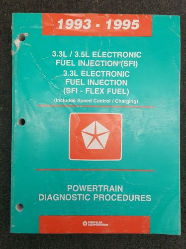 1993-95 dodge / chrysler powertrain diagnostic procedures oem engine manual