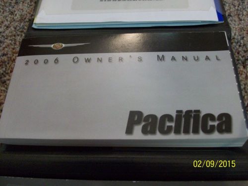 2006 chrysler pacifica owners manual