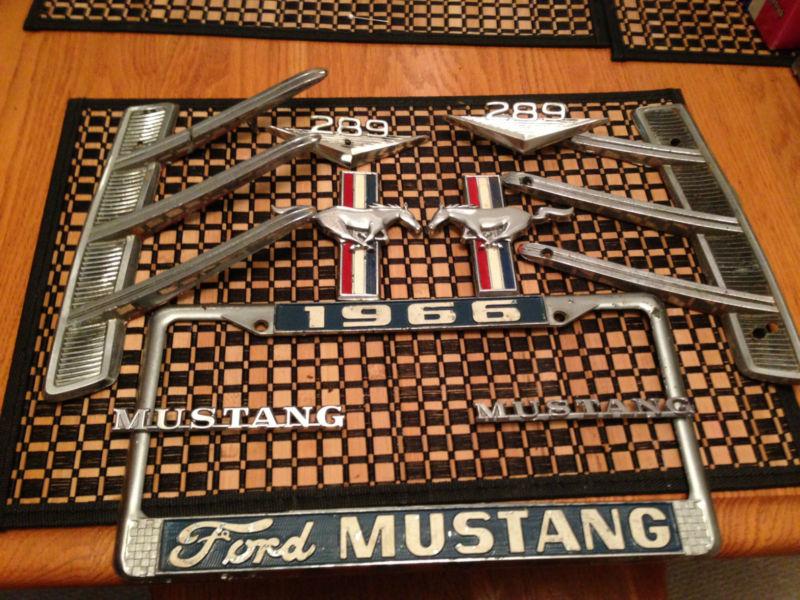 Original 1966 mustang emblems