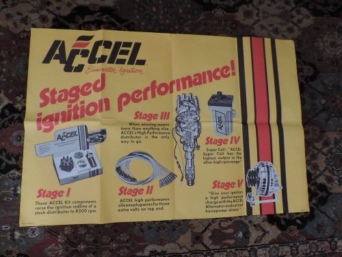 Old accel poster racing motorcycle ignition parts  free shipping