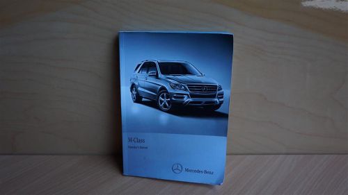 2013 2014 oem mercedes-benz operator&#039;s owner&#039;s ml350 ml550 ml63 booklet manual