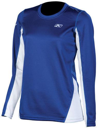 2014 klim women's elevation snowmobile tech long sleeve t blue small