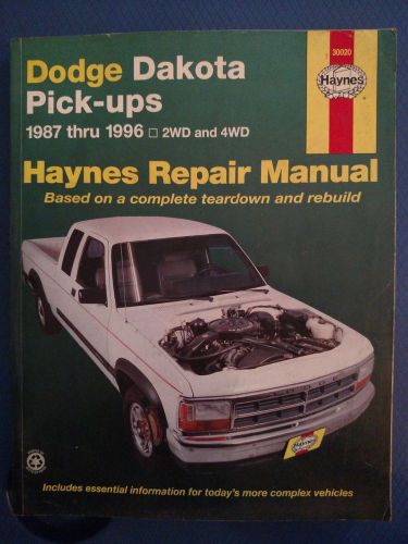 Haynes repair manual 30020 - dodge dakota pick-ups  1987-1996