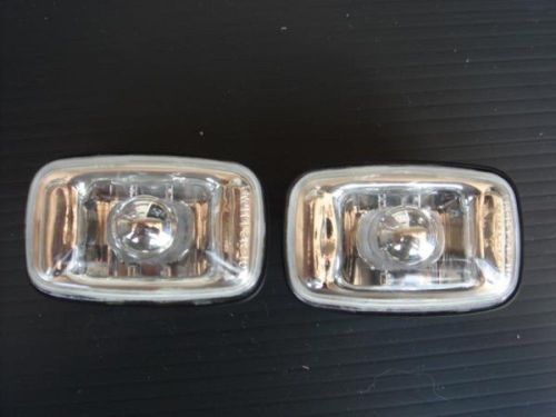 96-02 toyota land cruiser prado 90 95 clear turn signal light side marker pair