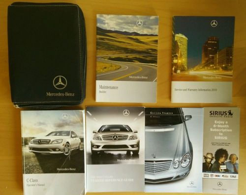 2010 mercedes benz c-class   c250 c300 c350 c63  owners manual set #l268