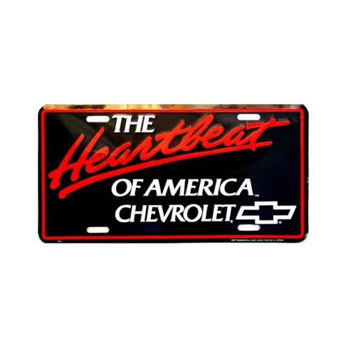 Chevy heartbeat of america license plate - 295
