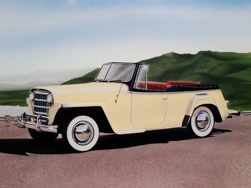 Jeepster willys-overland - 1951 1950 1949 1948 148 - 6 dealer posters art prints