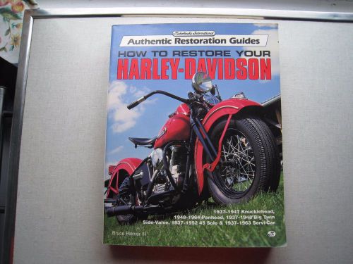 Harley davidson authentic restoration guides book