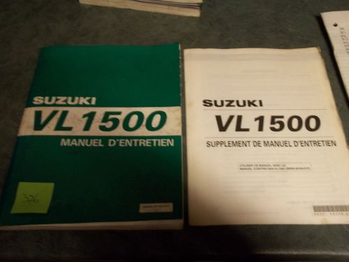 Suzuki dealer  service manual vl1500  printed 1998 +supplementary 2001