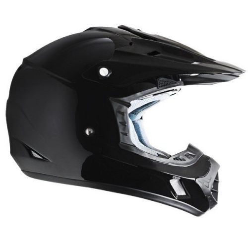 Hawk tx-12 gloss black motocross helmet dot air flow design