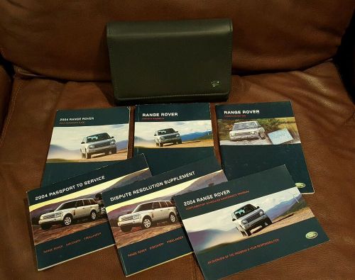 2004 land rover range rover owners manual navigation manual and case