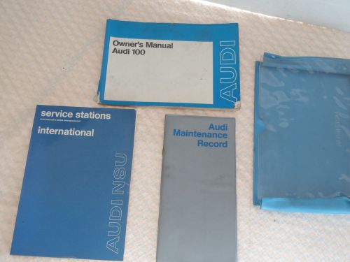 1973 audi 100 owner&#039;s manual w maintenace schedule &amp; international service