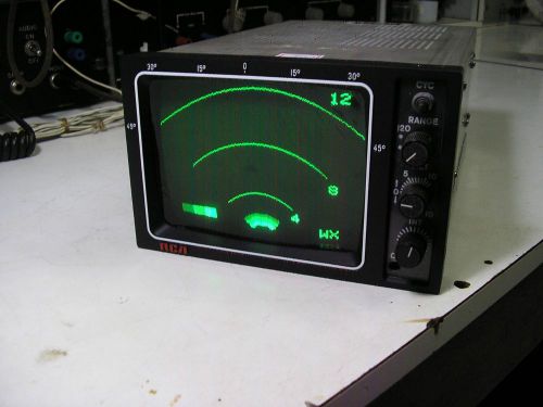 Radar indicator model: di-1002 p/n: mi-585256-1  sn: 2067   14 vdc 120 nm