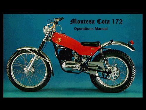 Montesa cota 172 operations &amp; parts manual 100pg for motorcycle service &amp; repair