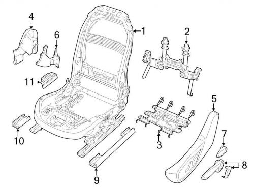 Chrysler oem jeep seat track cover 1xs99dx9ab image 11