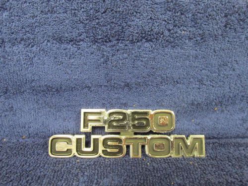 1977-79 ford truck  f-250 custom fender emblem  nos ford  516