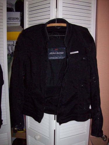 Women black carboflex fieldsheer motorcycle jacket size 12     like new