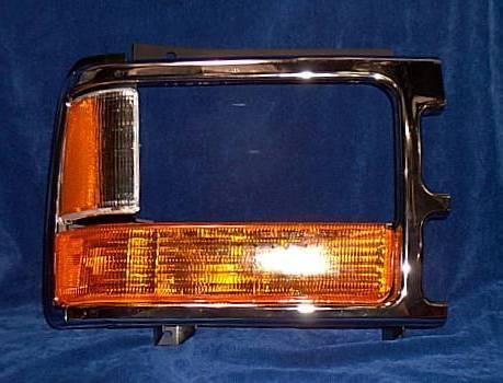 L chrome headlight door bezel dakota 91 92 93 94 95 96