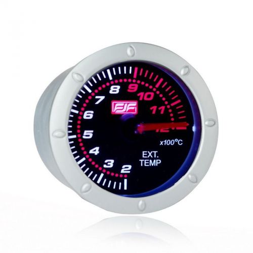 2&#034; 52mm car smoke exhaust gas temp gauges white led displayed dail 200~1200°c