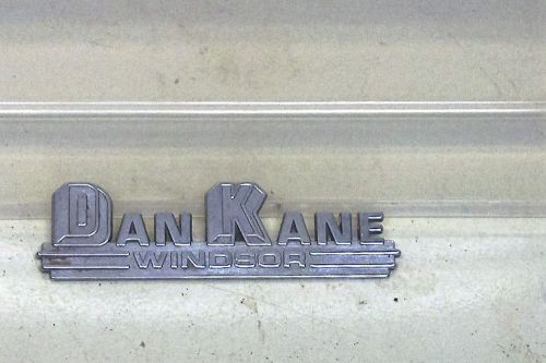 Vintage dan kane car auto dealer garage emblem part sign windsor ontario