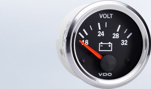 Vdo 332-191 voltmeter 16-32v - vision chrome